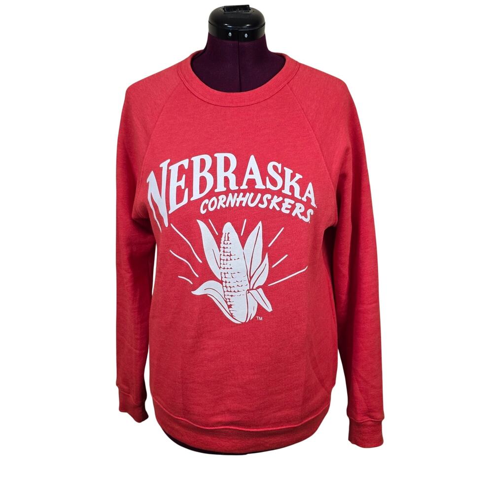 Women's Charlie Hustle Nebraska Cornhuskers Red Sweatshirt | Size Medium